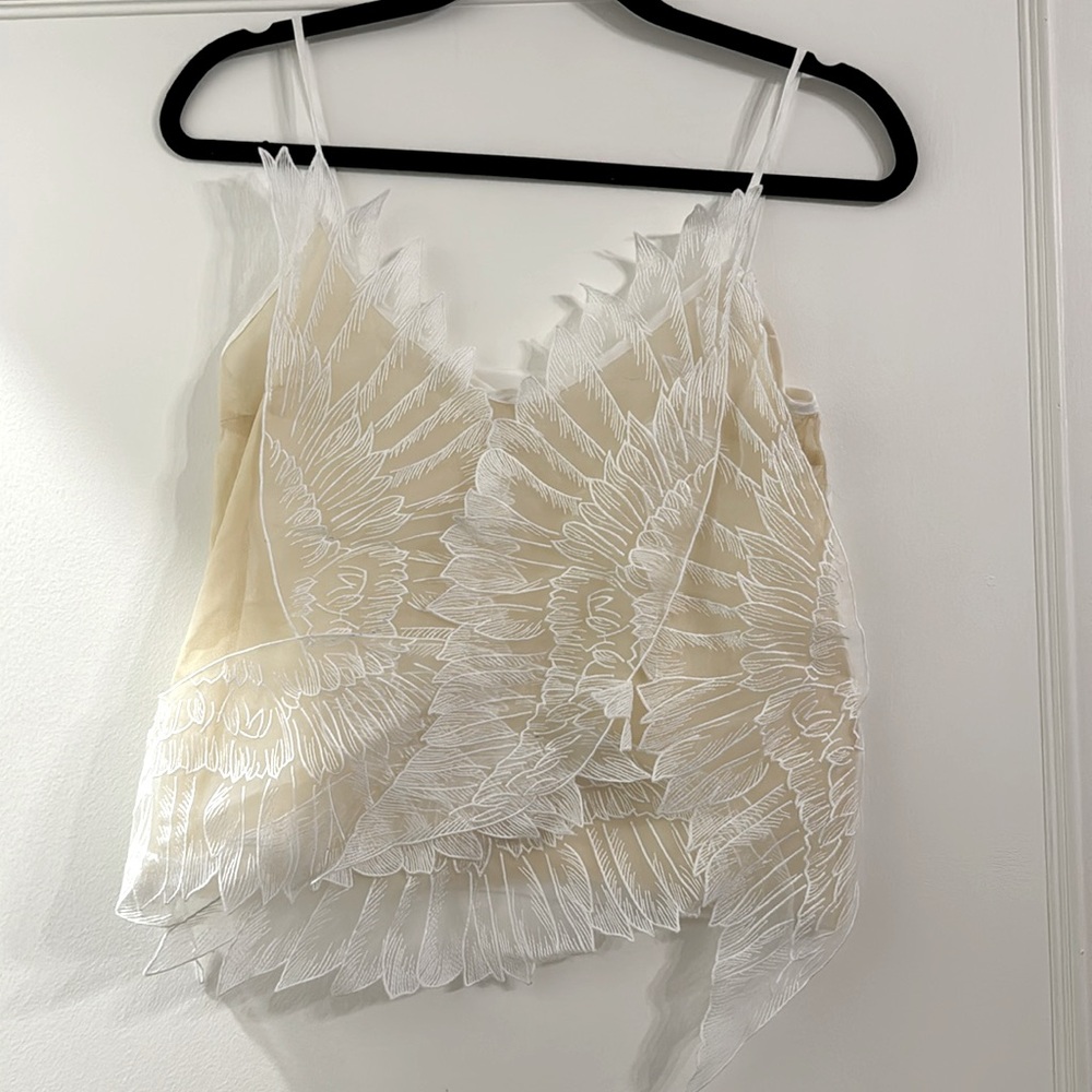 Cute sheer top Small